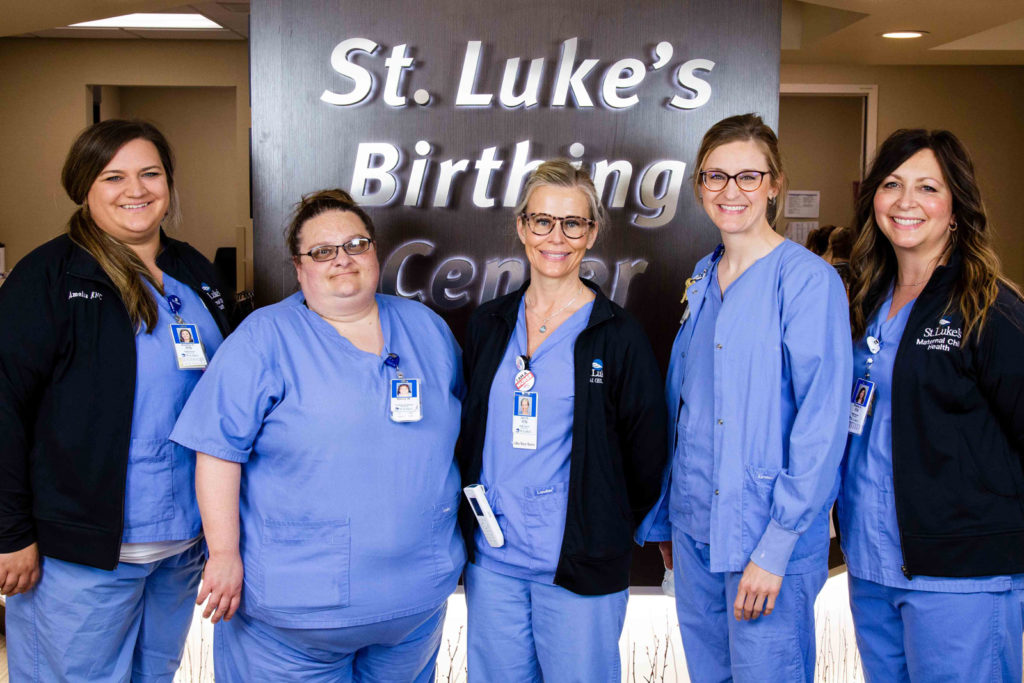 St. Luke's Birthing Center staff