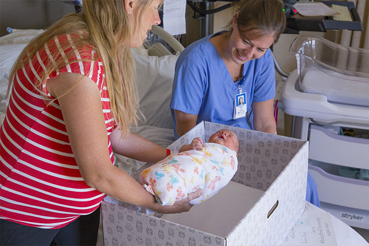 baby boxes at Aspirus Aspirus Aspirus Aspirus St. Luke's